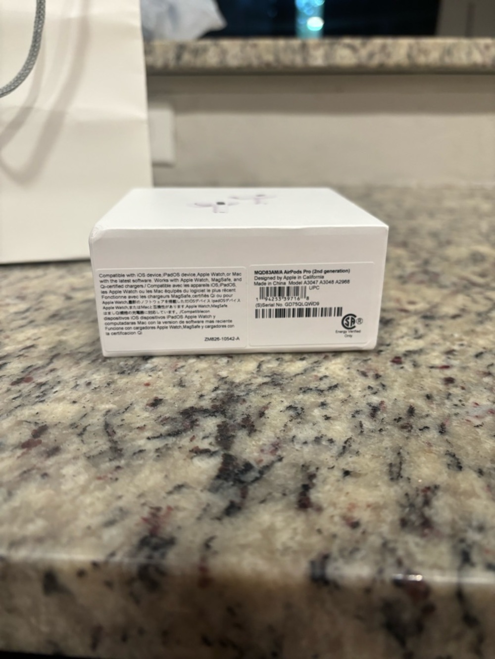 Apple White AirPods Pro Retail Box